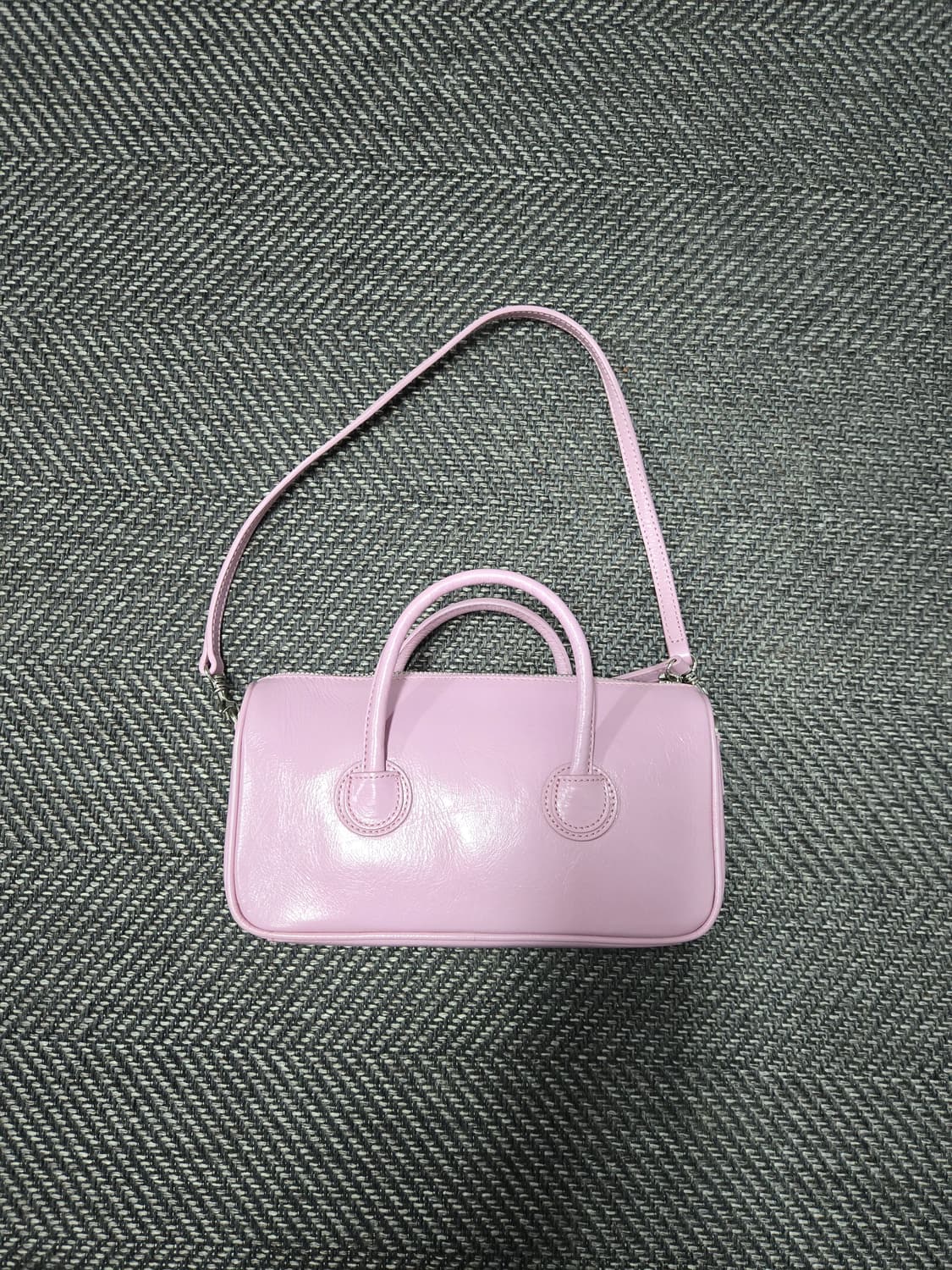 마지셔우드 지퍼 스몰 핑크 크링클 백 상품이미지3