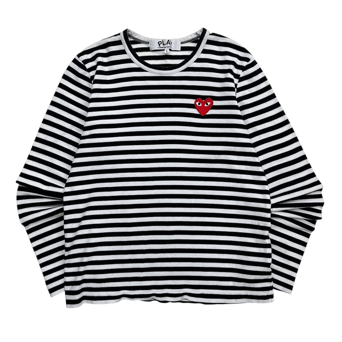 꼼데가르송 하트와펜 블랙 단가라 롱슬리브 L ( 세탁완료 ) 상품이미지1