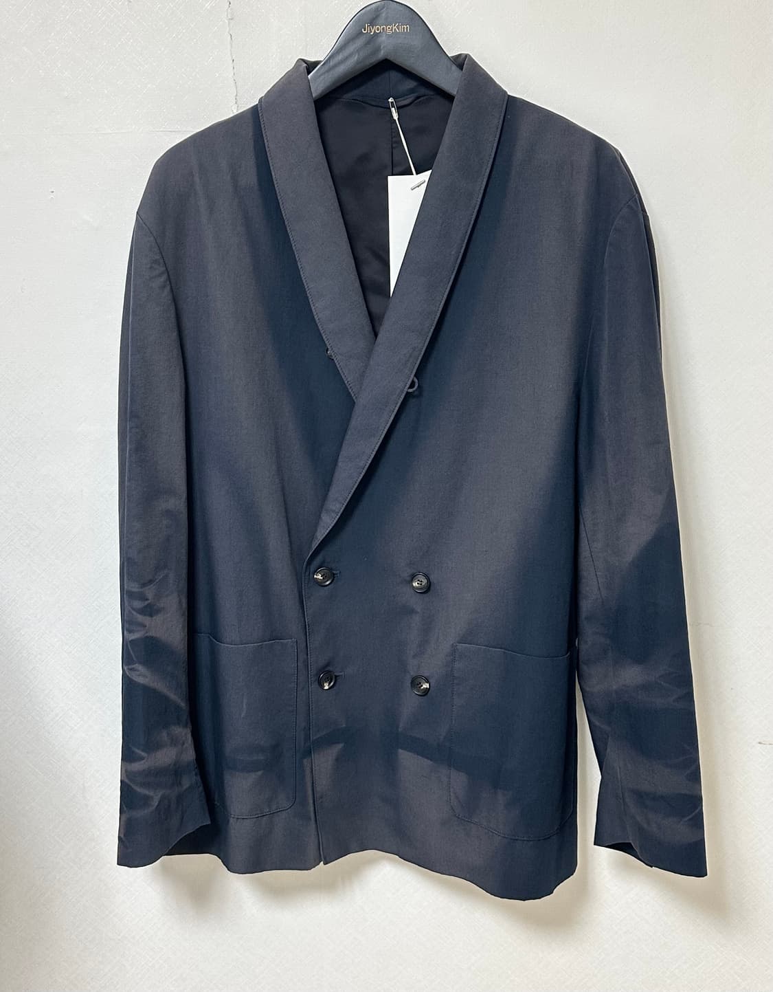 25fw지용킴Sun-BleachedTailored Jacket navy 상품이미지1