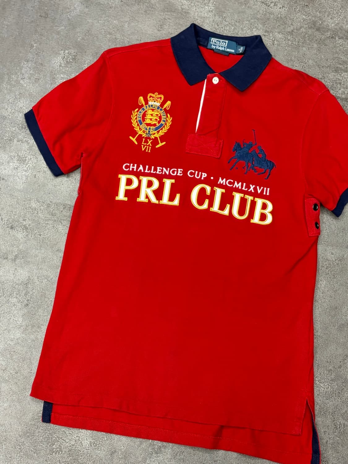 폴로 랄프로렌 빅포니 PRL CLUB 챌린지컵 반팔 카라티 레드 상품이미지4