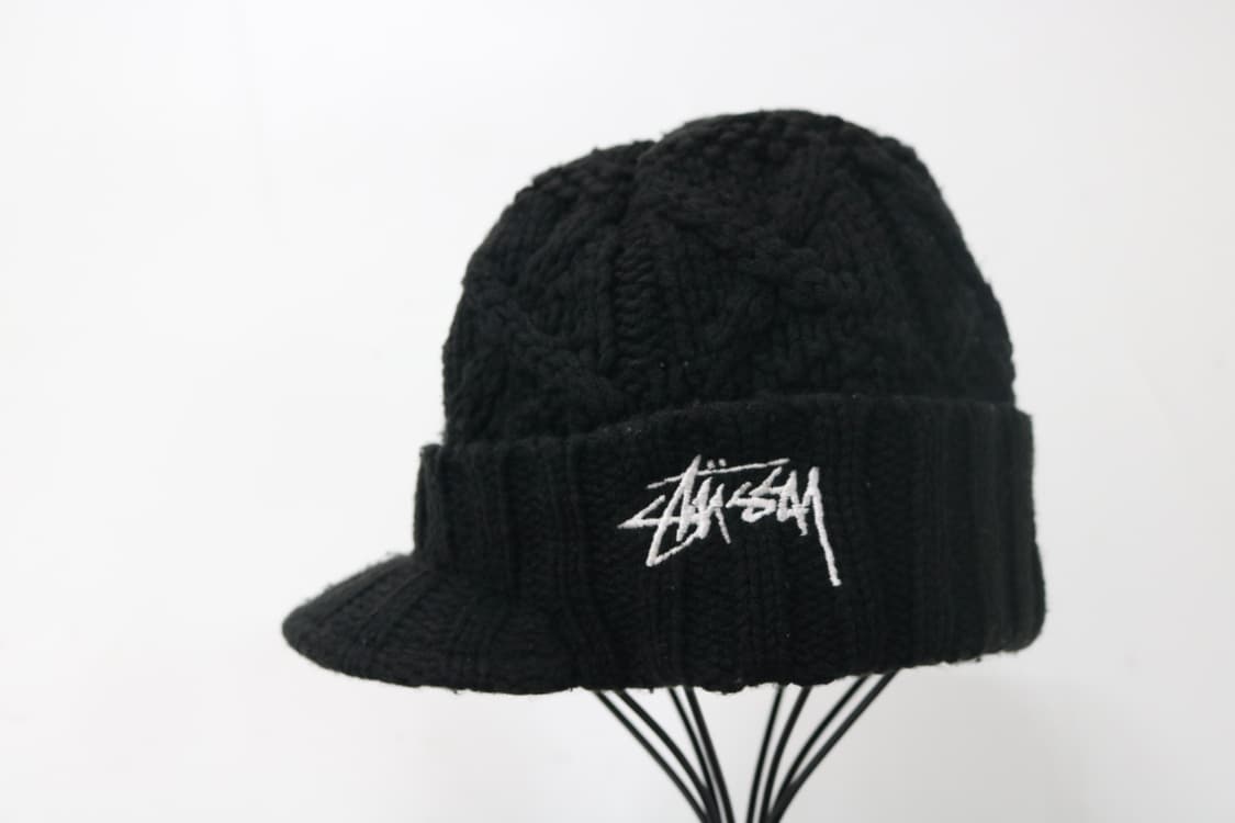 올드 스투시 케이블 니트 브림 비니 상품이미지3