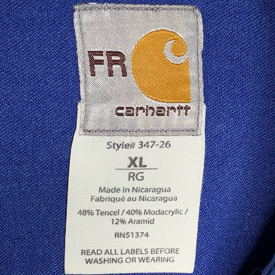 [XL] 칼하트 FR 워크셔츠 상품이미지4