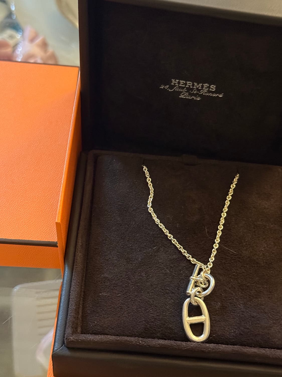 에르메스 샹달 실버 목걸이 상품이미지1