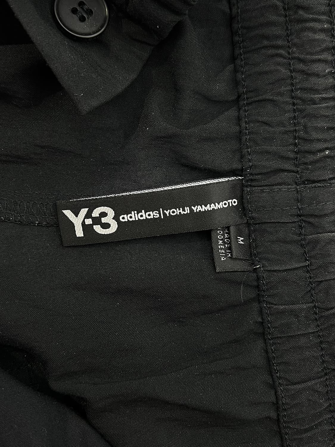 y3 블랙 나일론 립스탑 유틸리티 백 포켓 팬츠 상품이미지7
