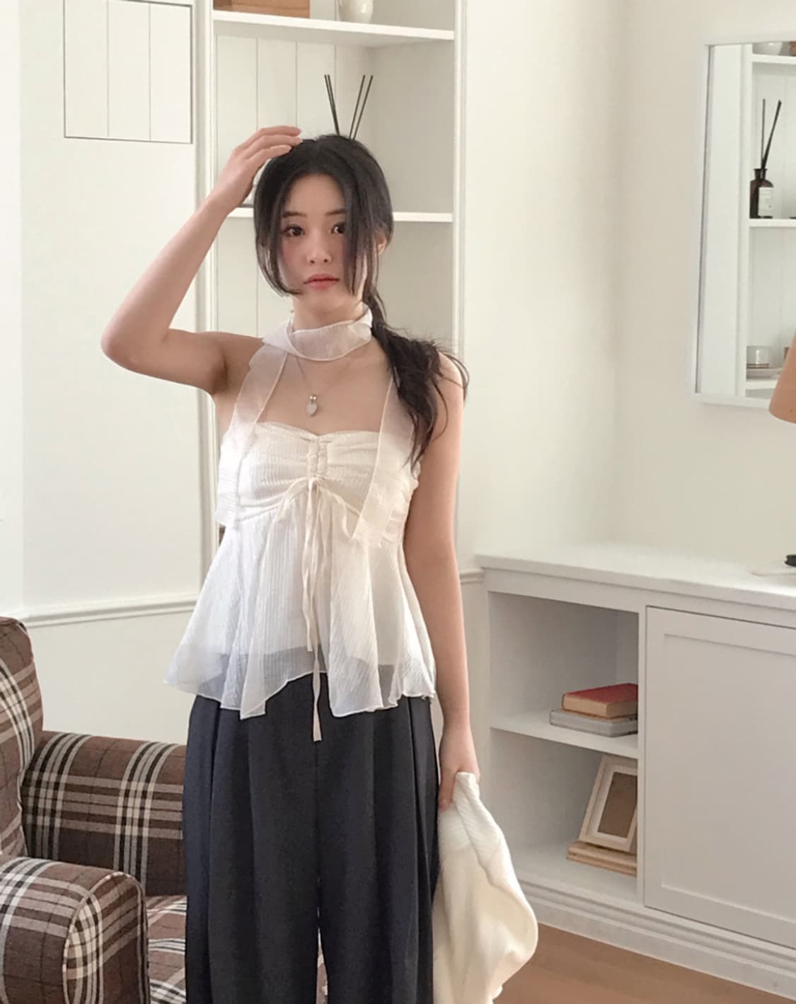 cloud emotion 머그 쉬폰 셔링 bl ( tie set ) 상품이미지4