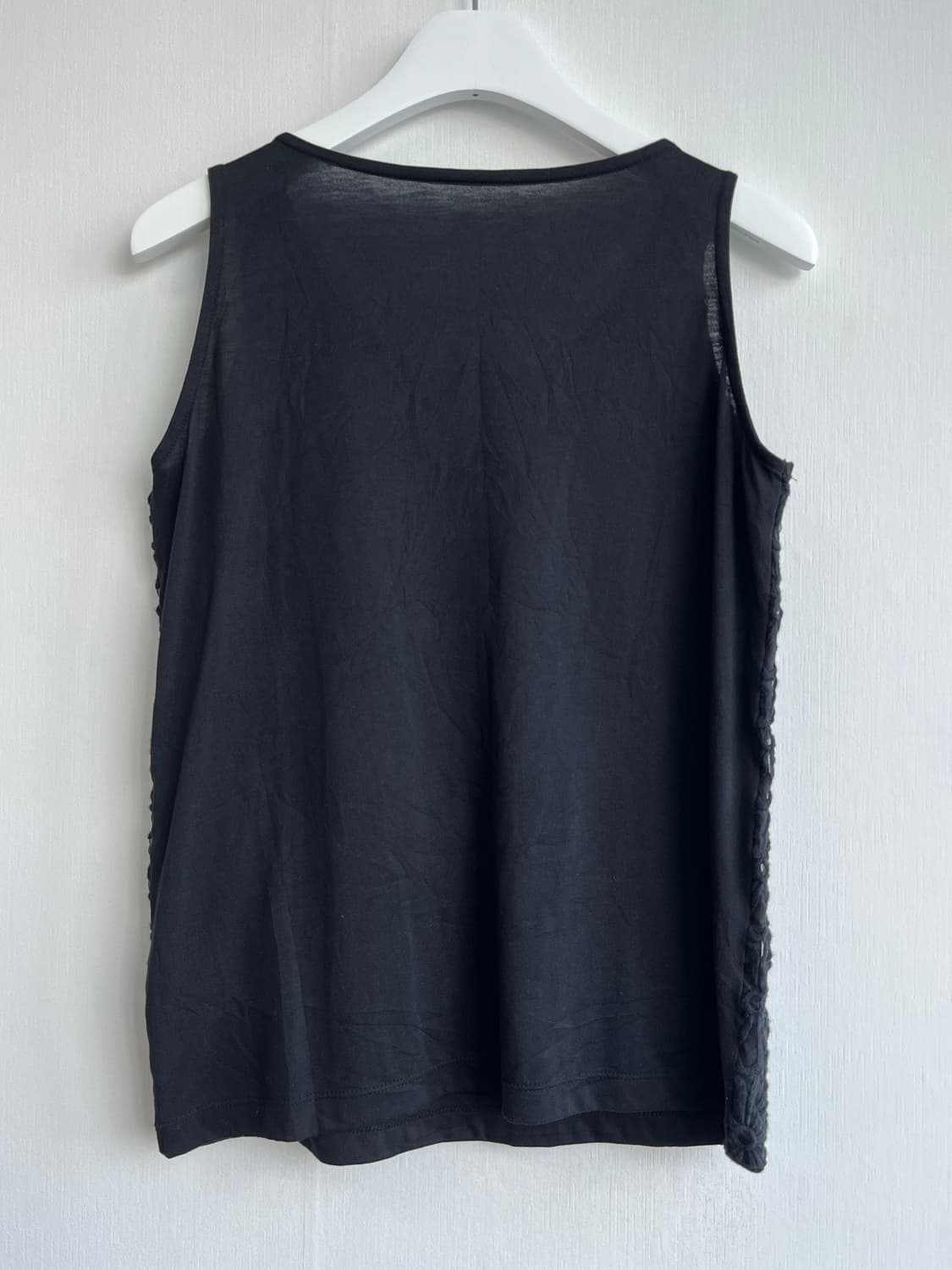 블랙 플라워 민소매 상품이미지4