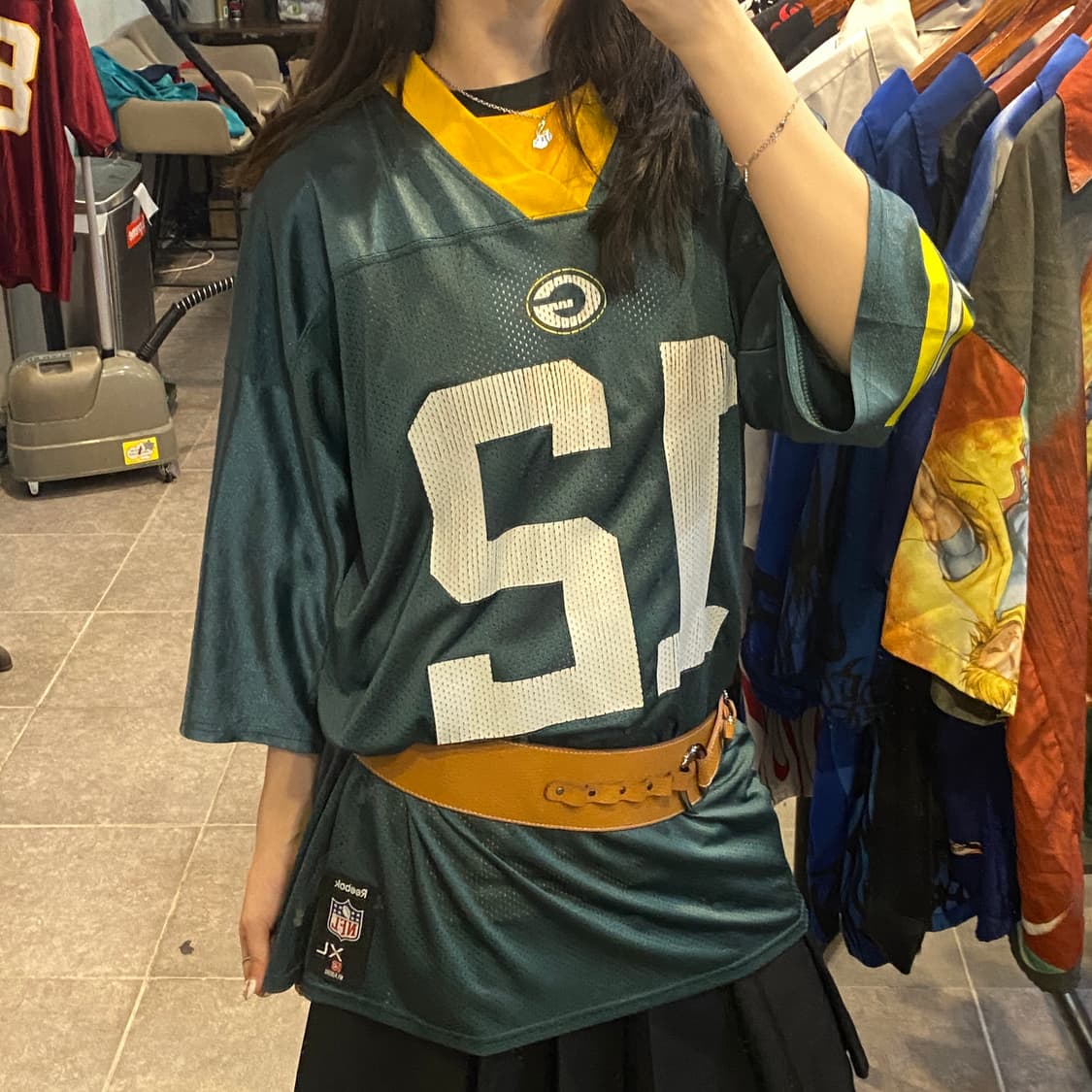 [NO.9] NFL 풋볼 져지 반팔티 그린 상품이미지2