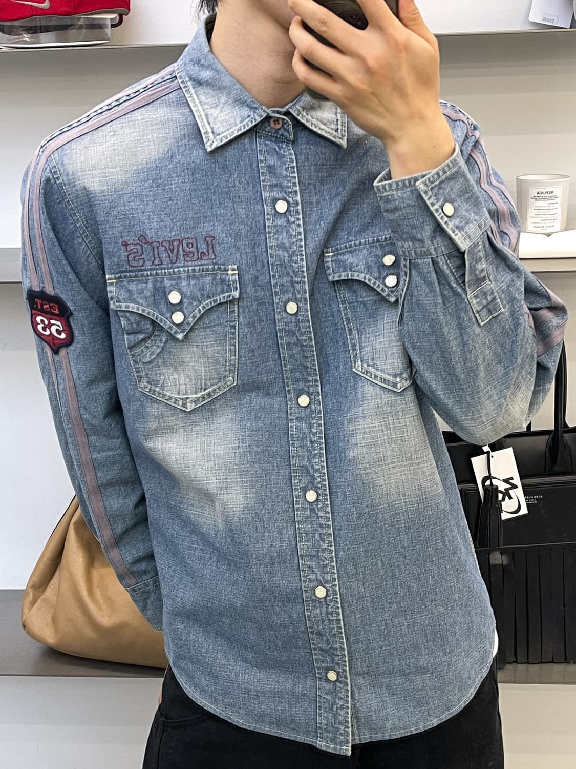 리바이스 데님 사이드라인 웨스턴 셔츠 상품이미지1