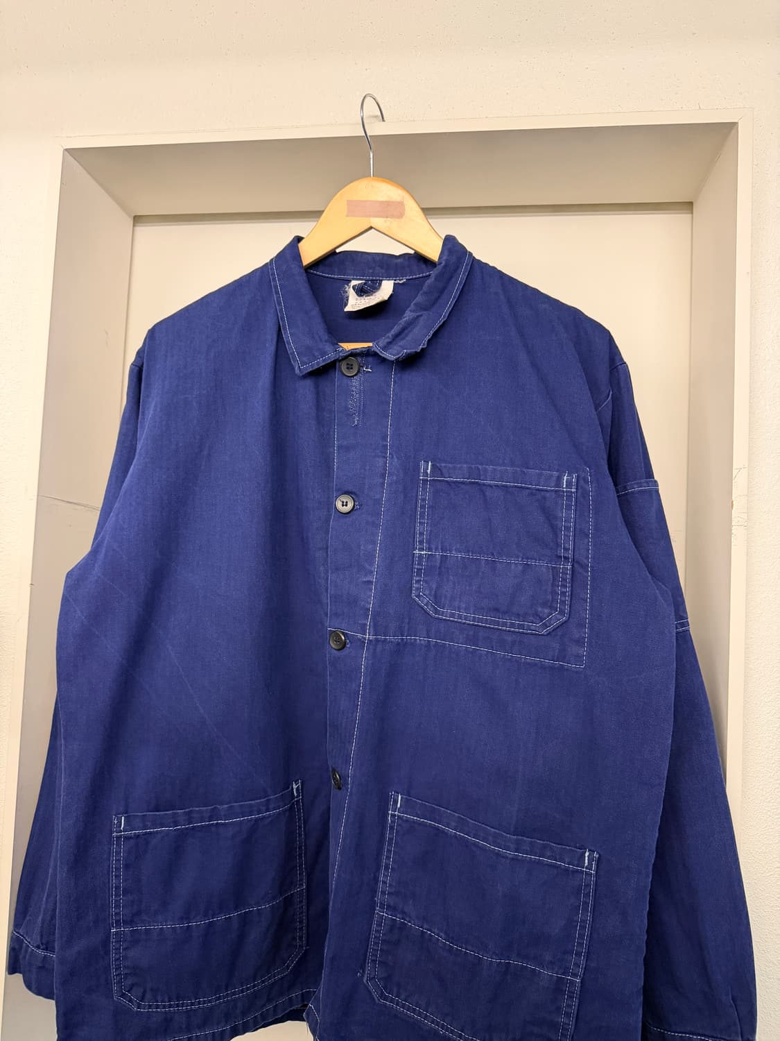 OLD VINTAGE “HBT” WASHED 헤링본트윌 프렌치워크자켓 상품이미지7