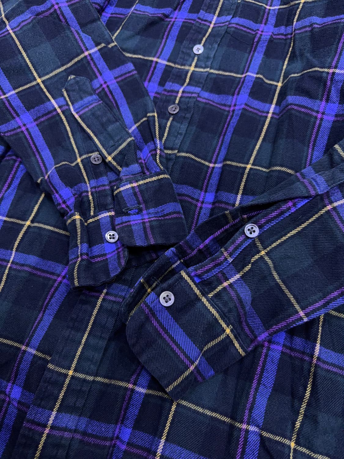 폴로 랄프로렌 타탄체크 리젠트 클래식핏 울 셔츠 남방 M 상품이미지6