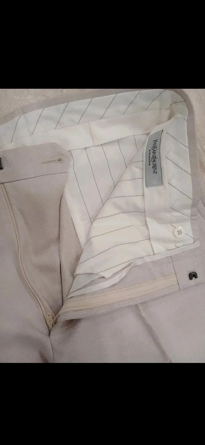 YSL rive gauche COTTON CANVAS WIDE PANTS 상품이미지6