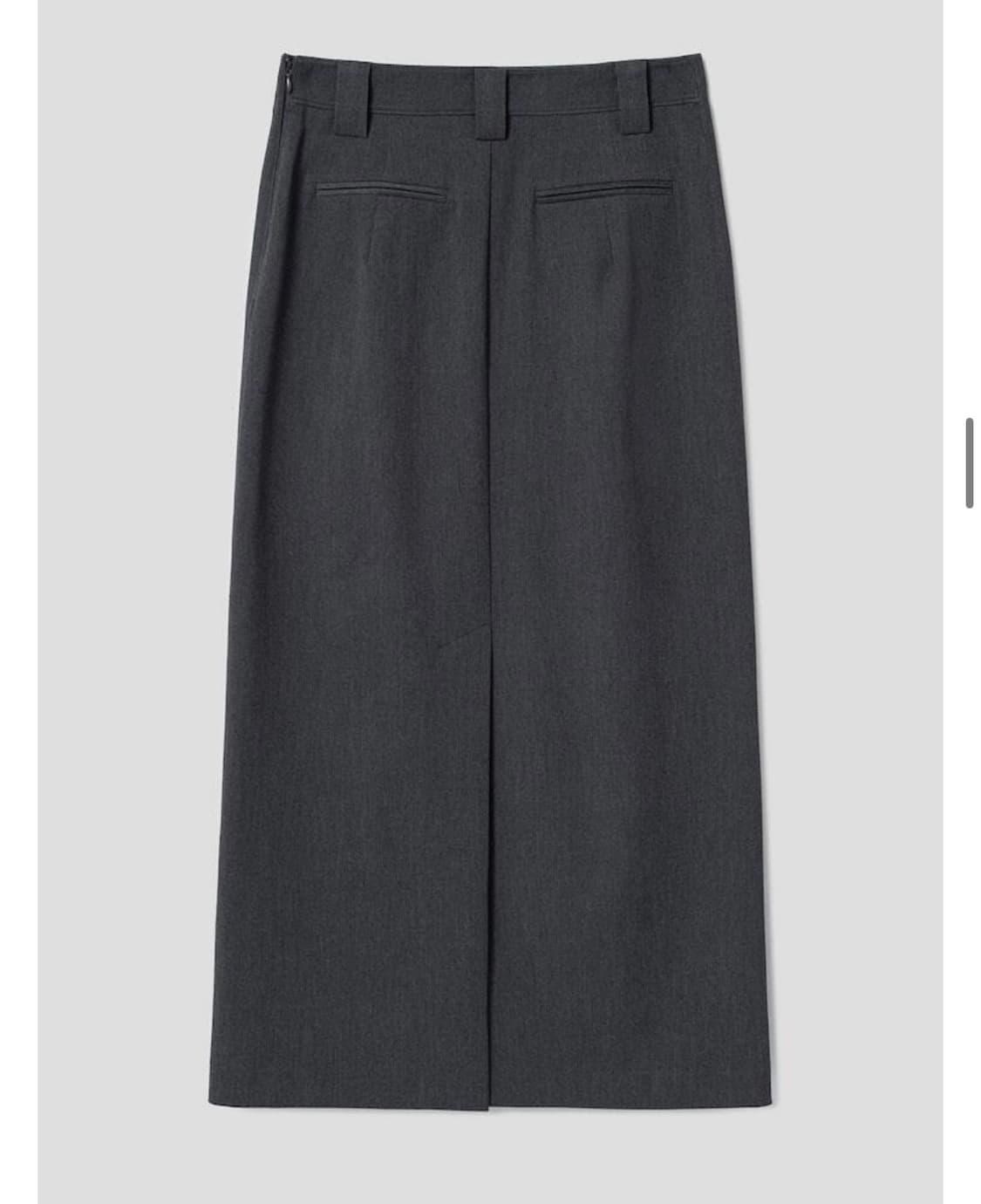 (새상품)디애퍼처 스커트 H Line Long Skirt - Ash 상품이미지4