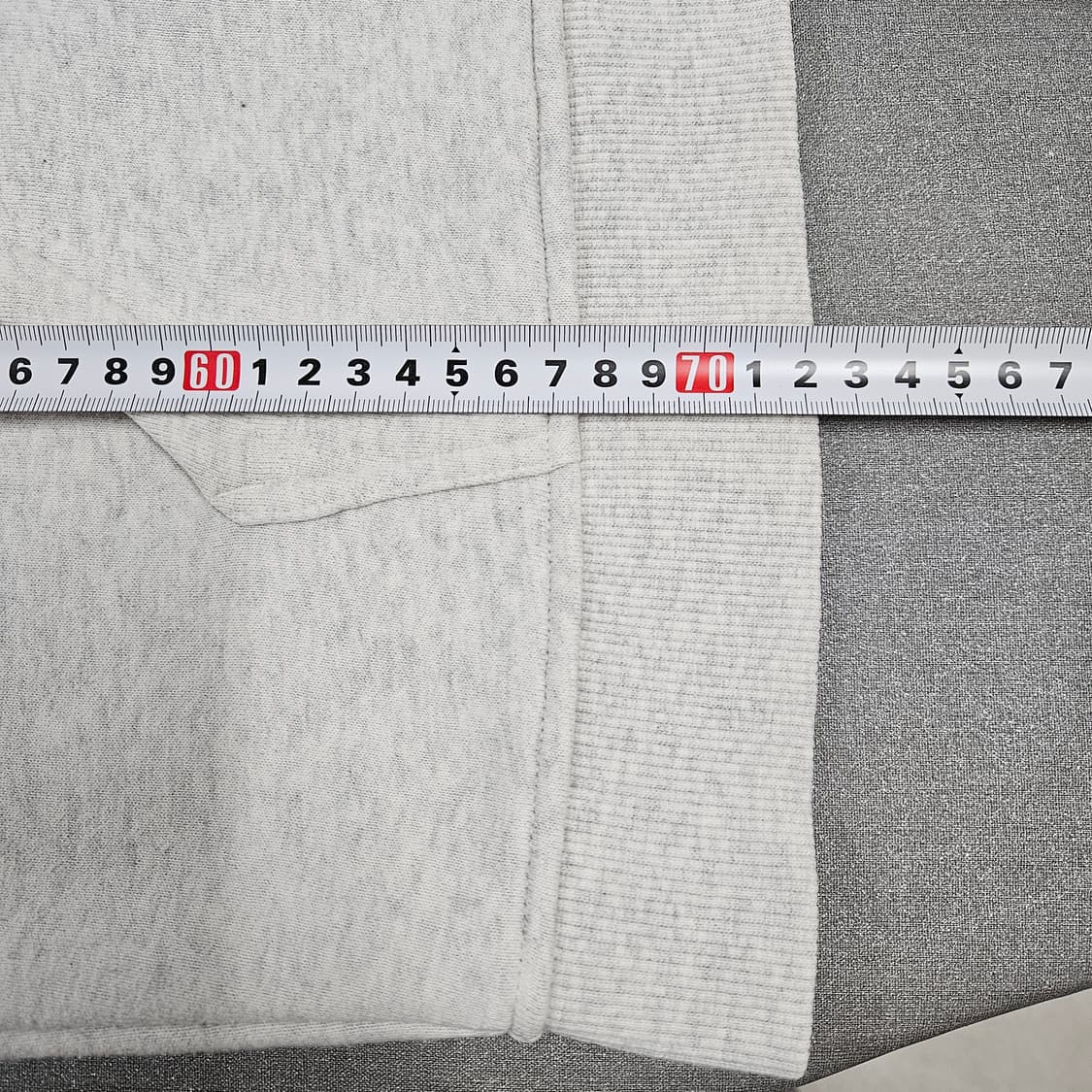 XL 노스페이스 백로고 기모 후드집업 라이트그레이 상품이미지7