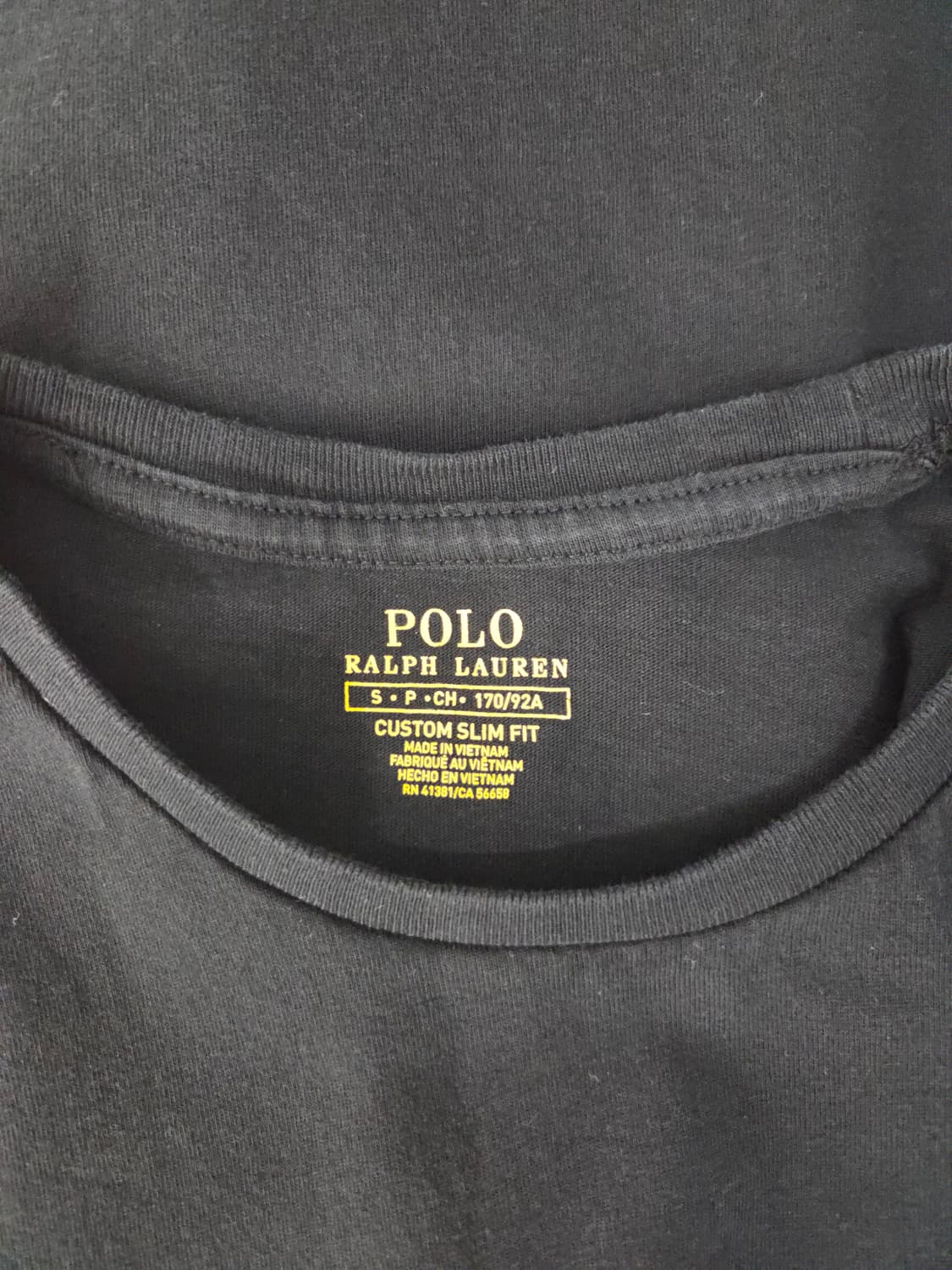 폴로 랄프로렌 커스텀 슬림핏 반팔 티셔츠 블랙 상품이미지7