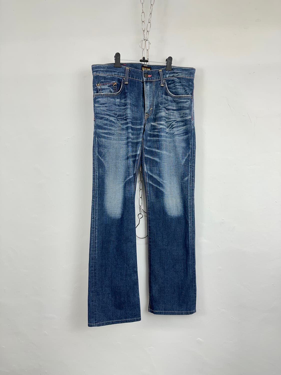 Edwin Blue Trip Leather Trim Back Pocket 상품이미지8