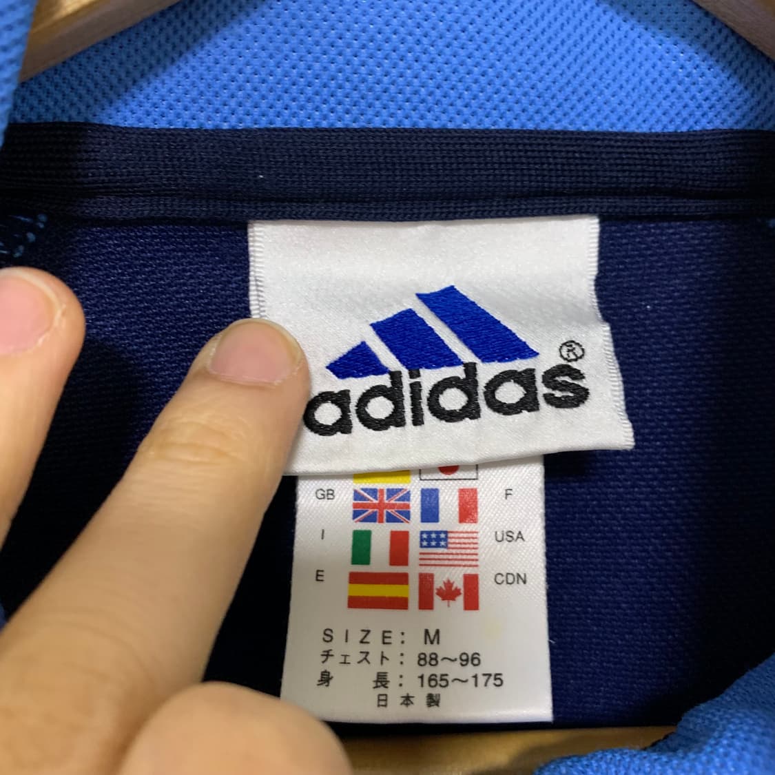 아디다스 네이비/스카이블루 트랙탑 빈티지 져지 체육복 M 상품이미지8