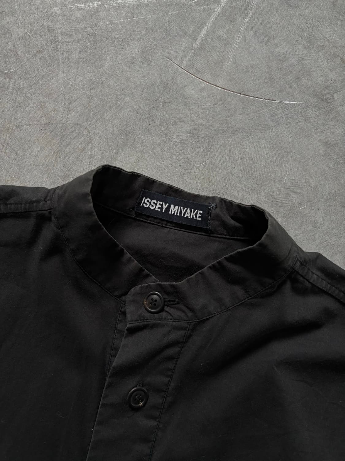 Issey Miyake 이세이미야케 90’s 블랙 코튼 셔츠  상품이미지3