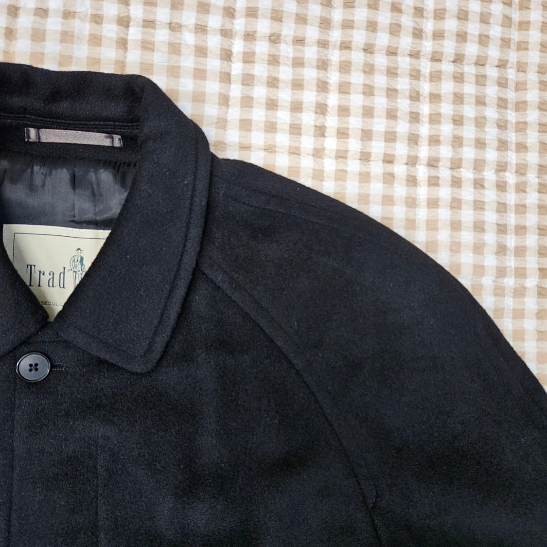 트래드클럽 울 앙고라 하프코트 남자100 상품이미지3