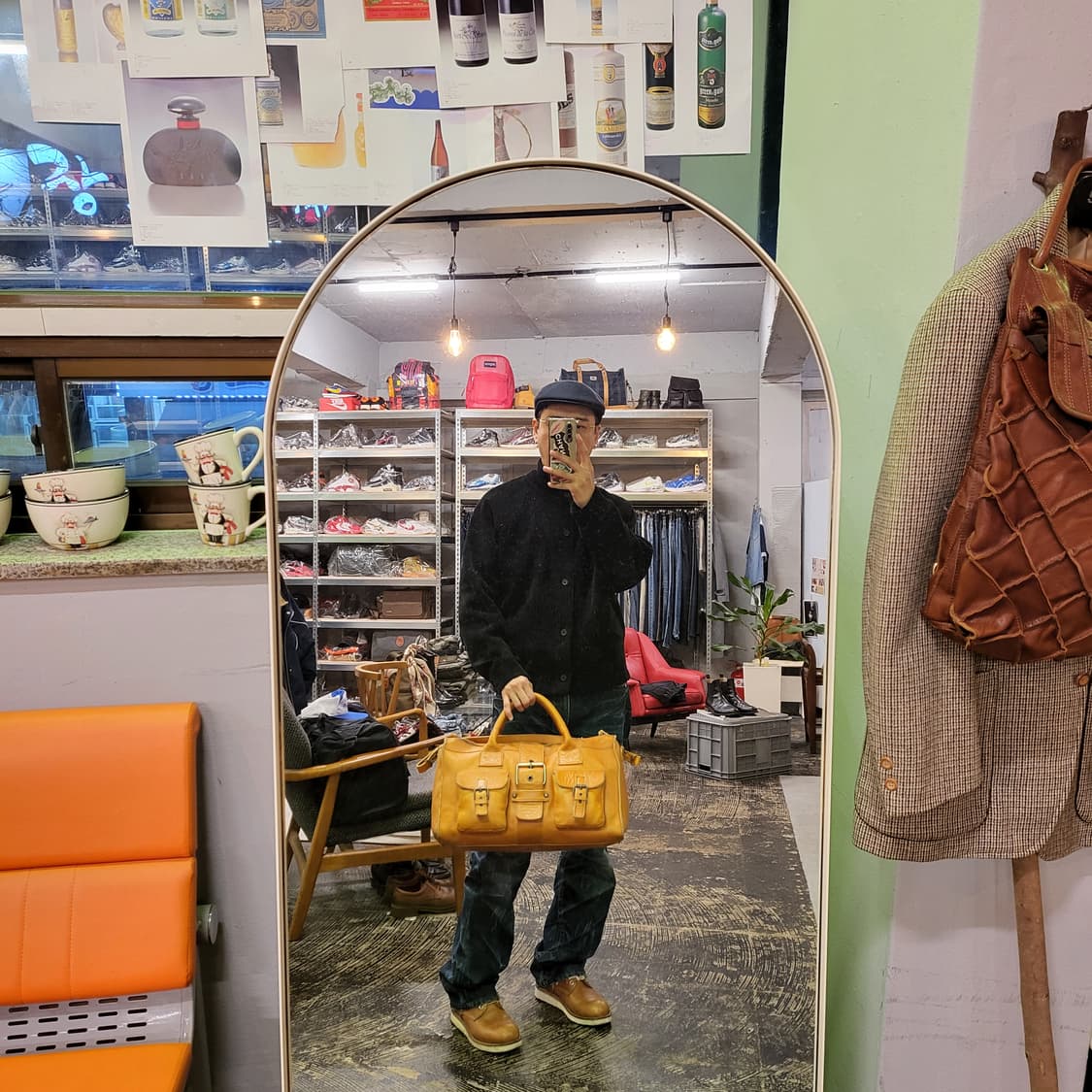 레더 빈티지 보스턴백 상품이미지2