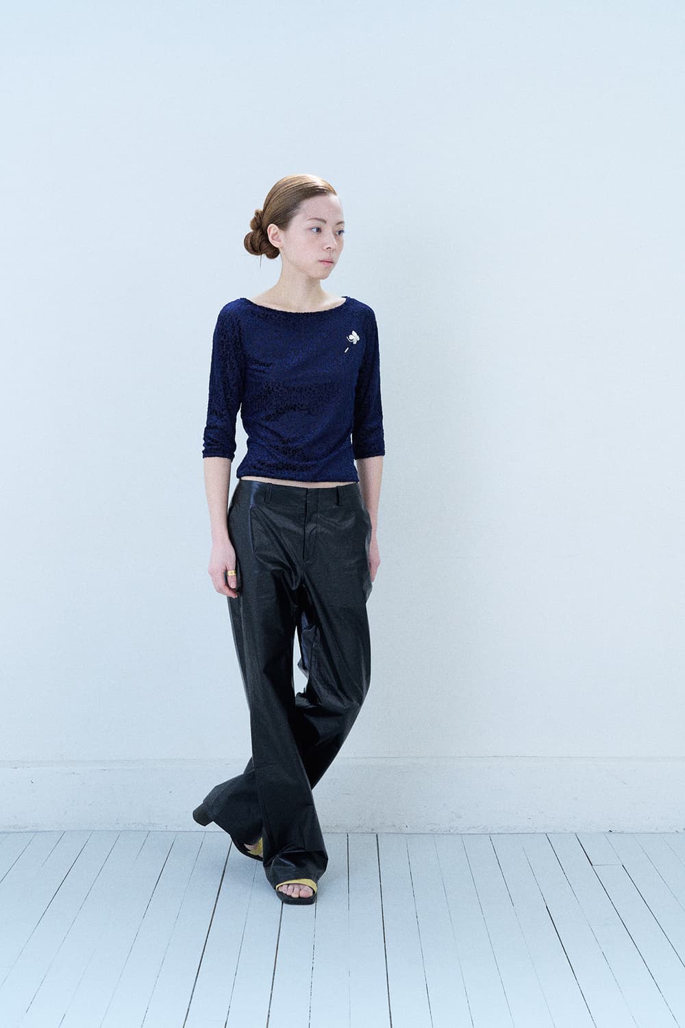 FLORAL VELVET RAGLAN TOP S 상품이미지3