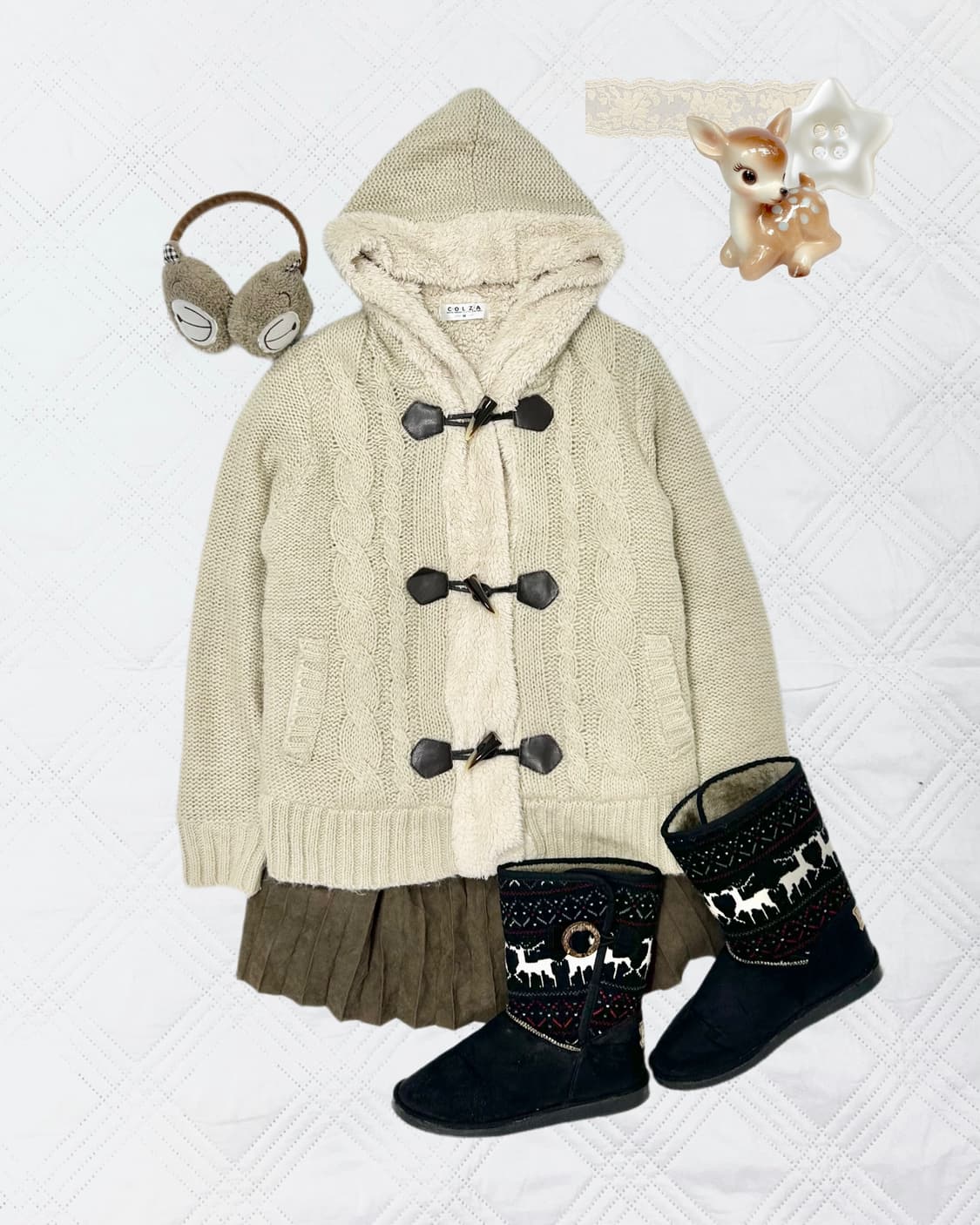 ꒰ঌ 콜쟈 폭닥 떡볶이 가디건 ໒꒱ 상품이미지1