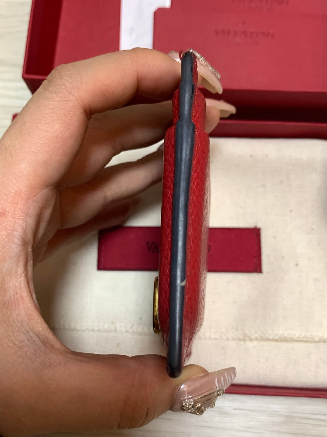 발렌티노 레드 카드지갑  상품이미지7