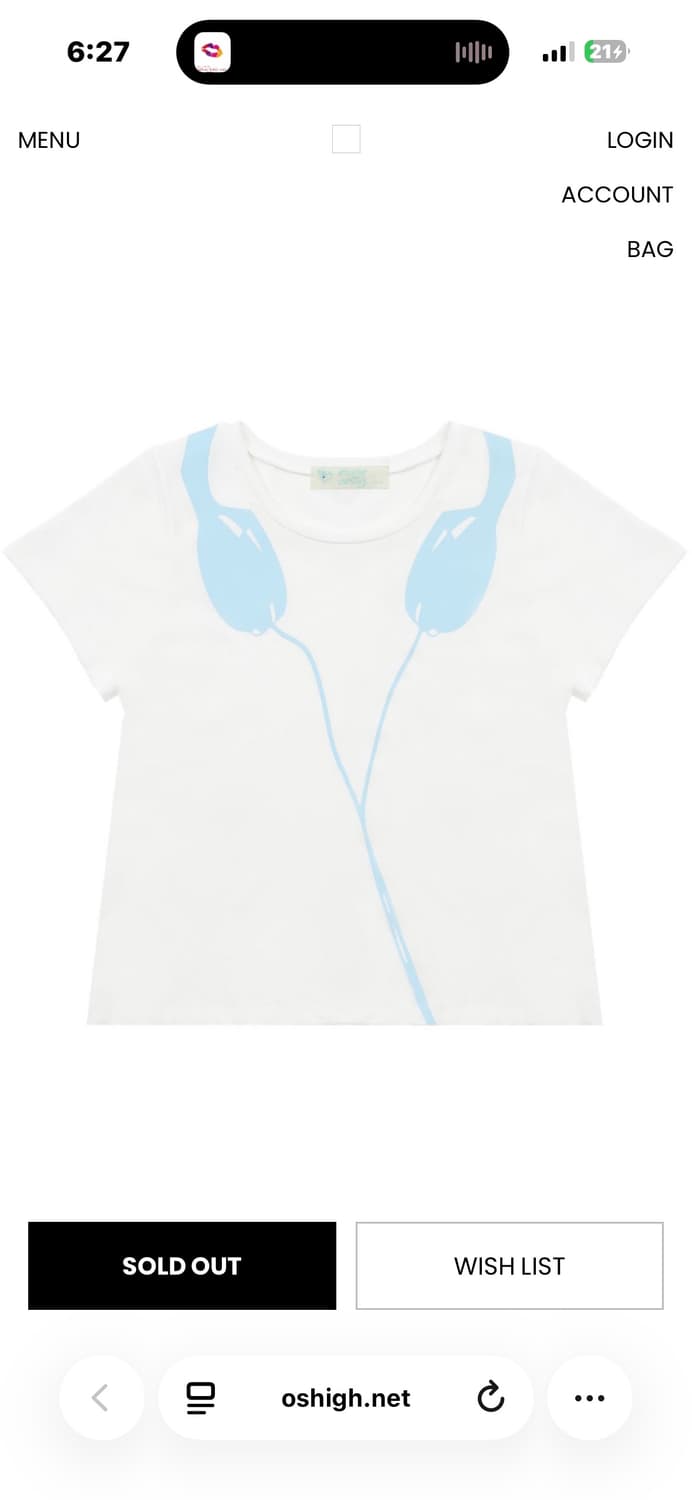 오스하이 헤드셋 반팔티 상품이미지2