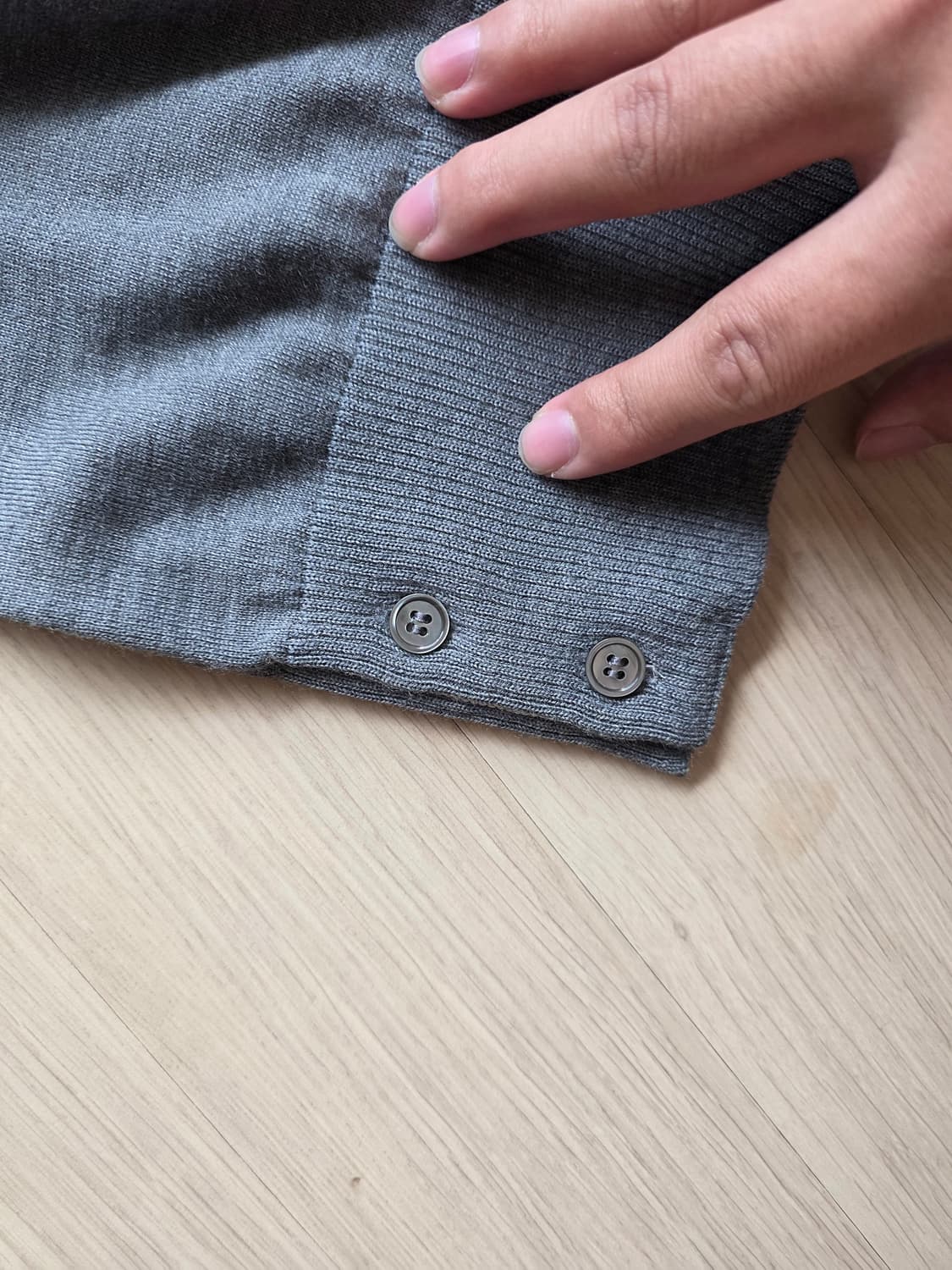 [새상품급,2]톰브라운 메리노울 니트 그레이 상품이미지7