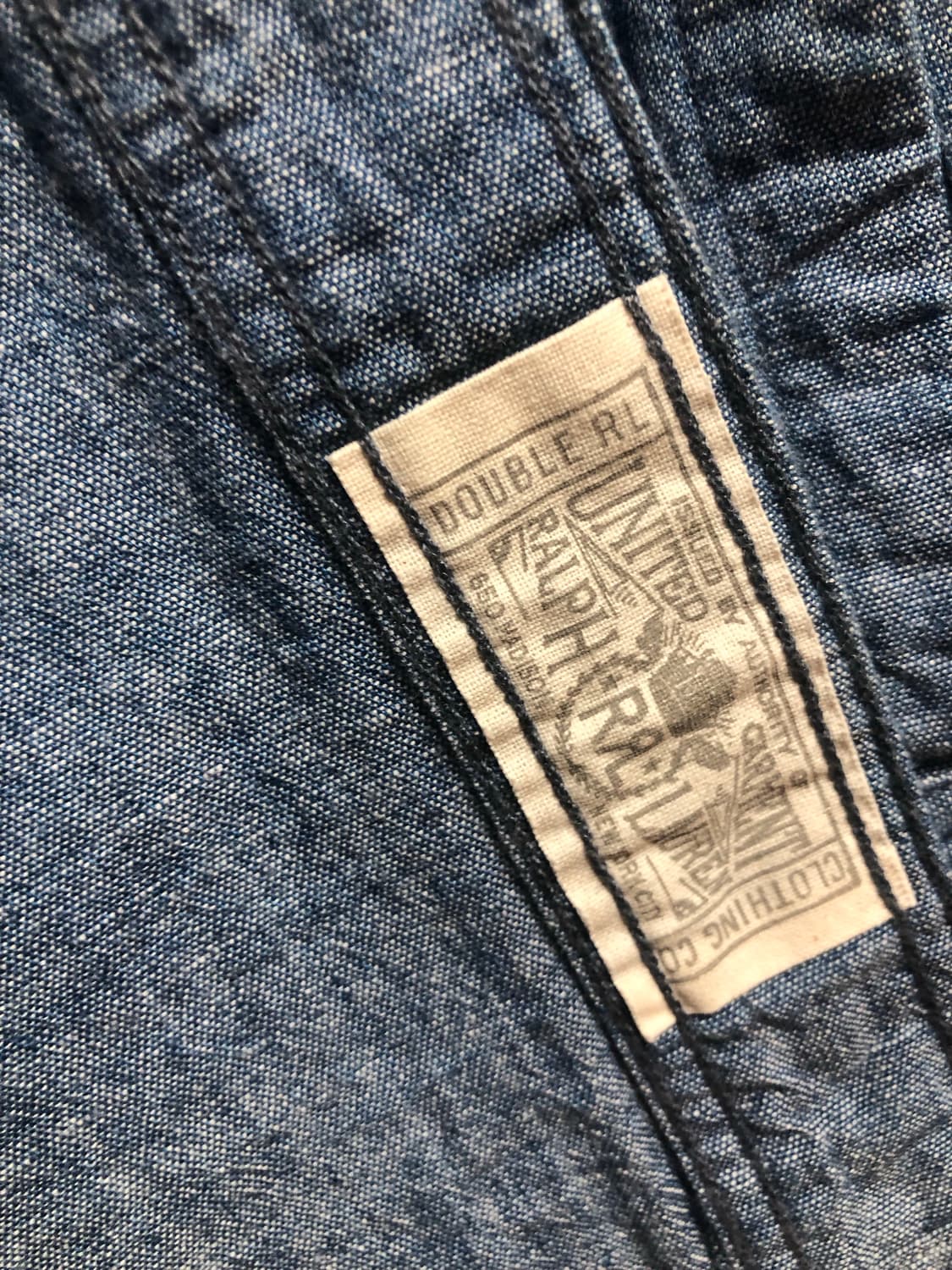 RRL 인디고 샴브레이 워크셔츠 XL 상품이미지4