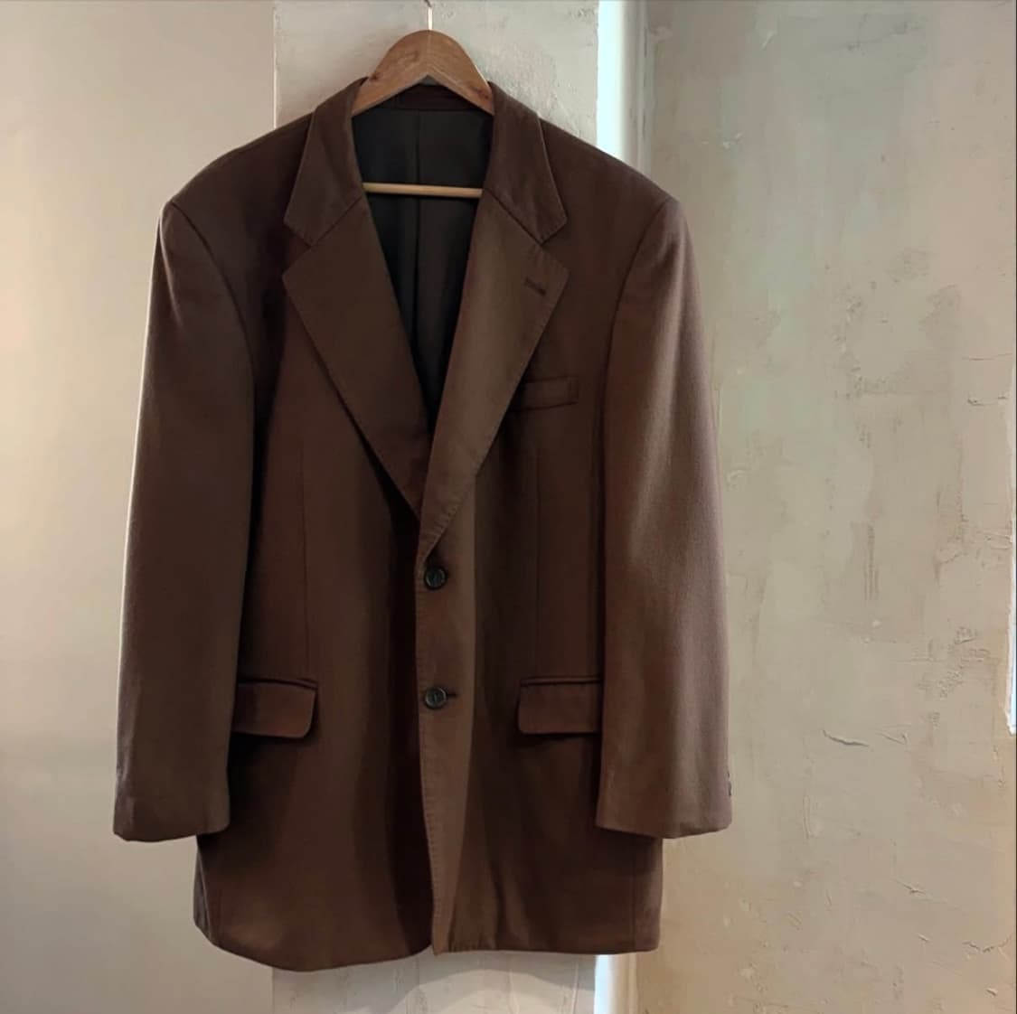 90년대 캐시미어 카멜 블레이저 상품이미지2