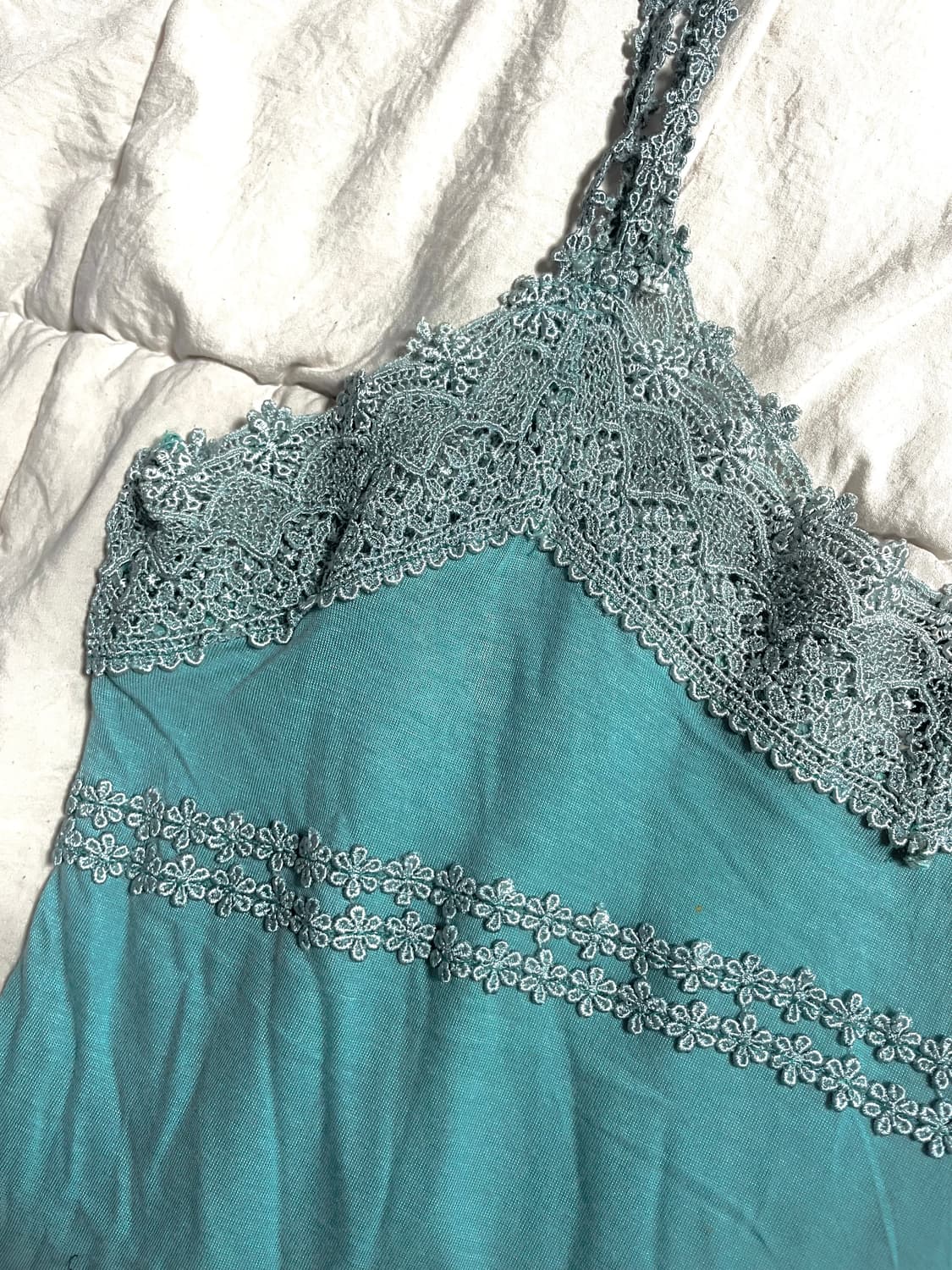 JP vintage bluegreen sleeveless 상품이미지2