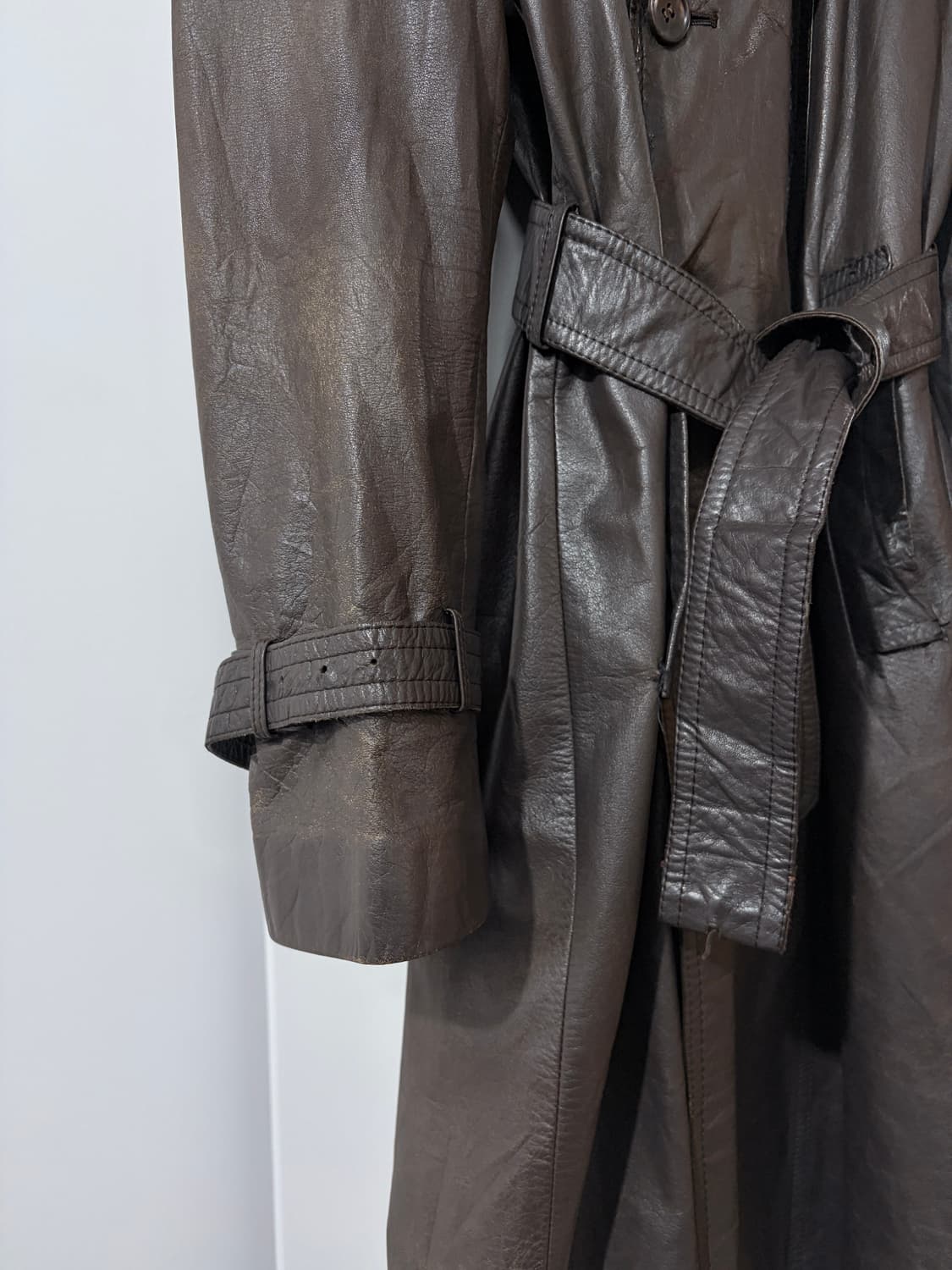 vintage leather coat 상품이미지3