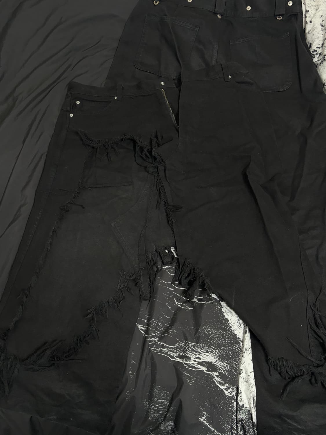 Xl) 컴퓨터 포맷 스커트 트라우져 블랙 상품이미지9