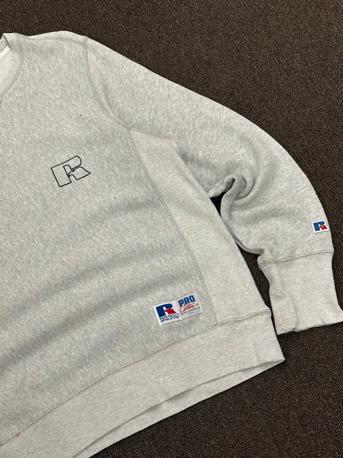 L)Russell Athletic vintage 그레이 스웻셔츠 상품이미지2