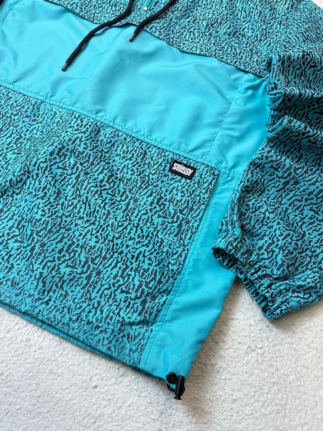 스투시 00's 패턴 윈드 후드 아노락 집업 PN6290 상품이미지3