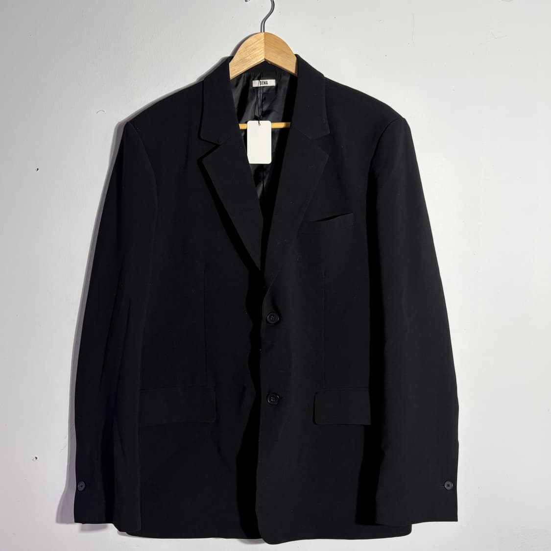 데마 빈티지 블랙 싱글 블레이저 자켓 상품이미지1