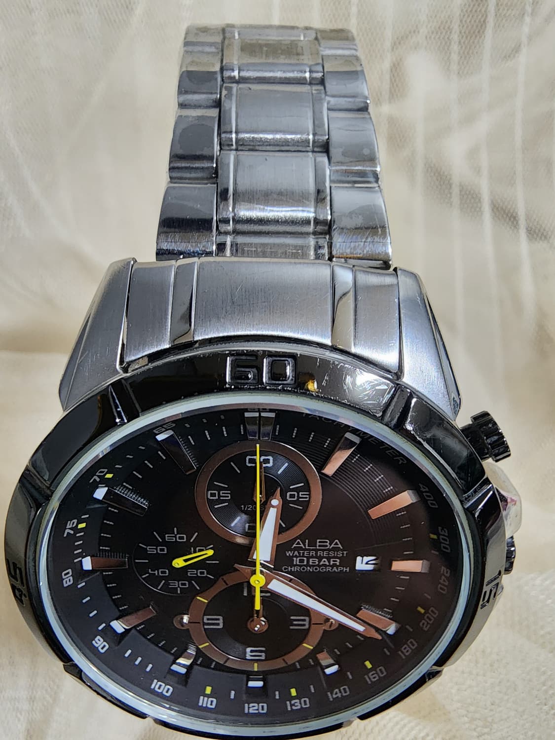 세이코 알바 메탈 크로노그래프 시계 상품이미지5