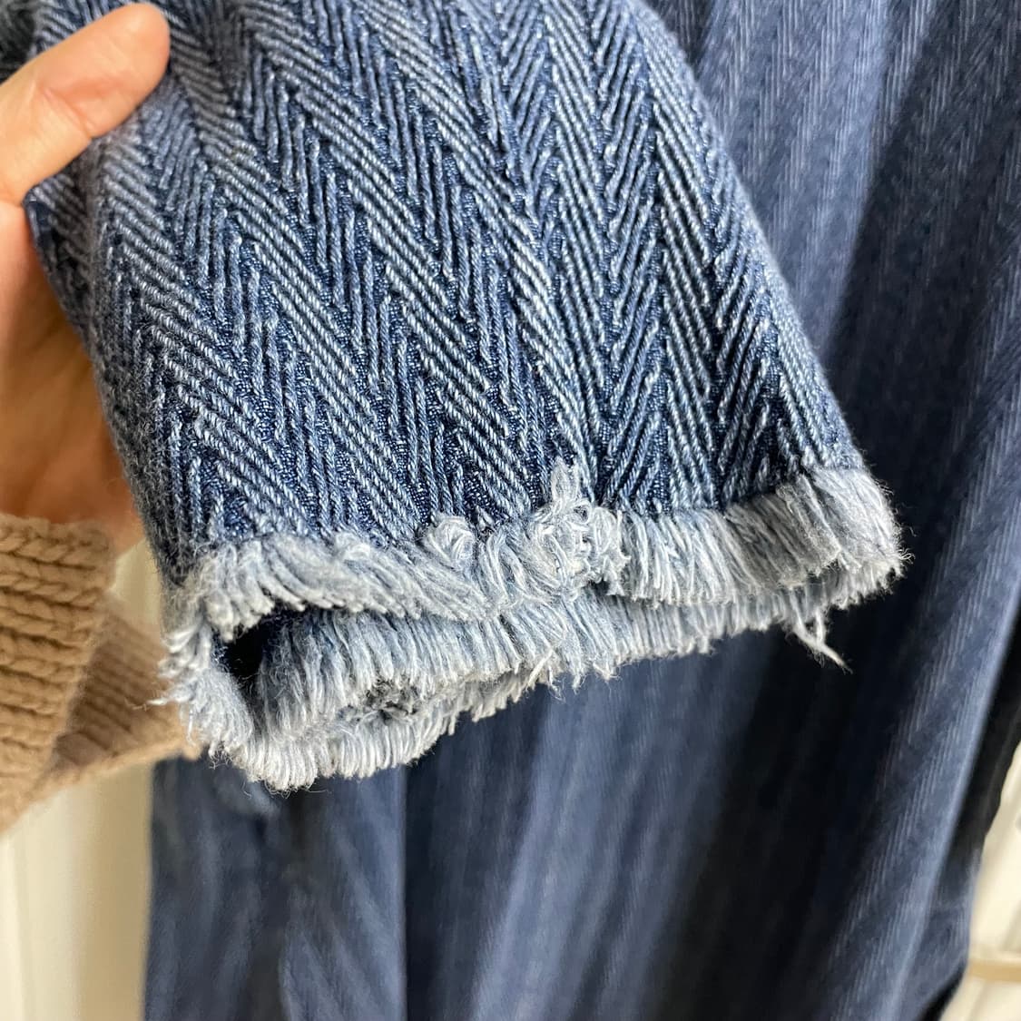 이자벨마랑 에뚜왈 데님 헤링본 롱자켓 상품이미지7