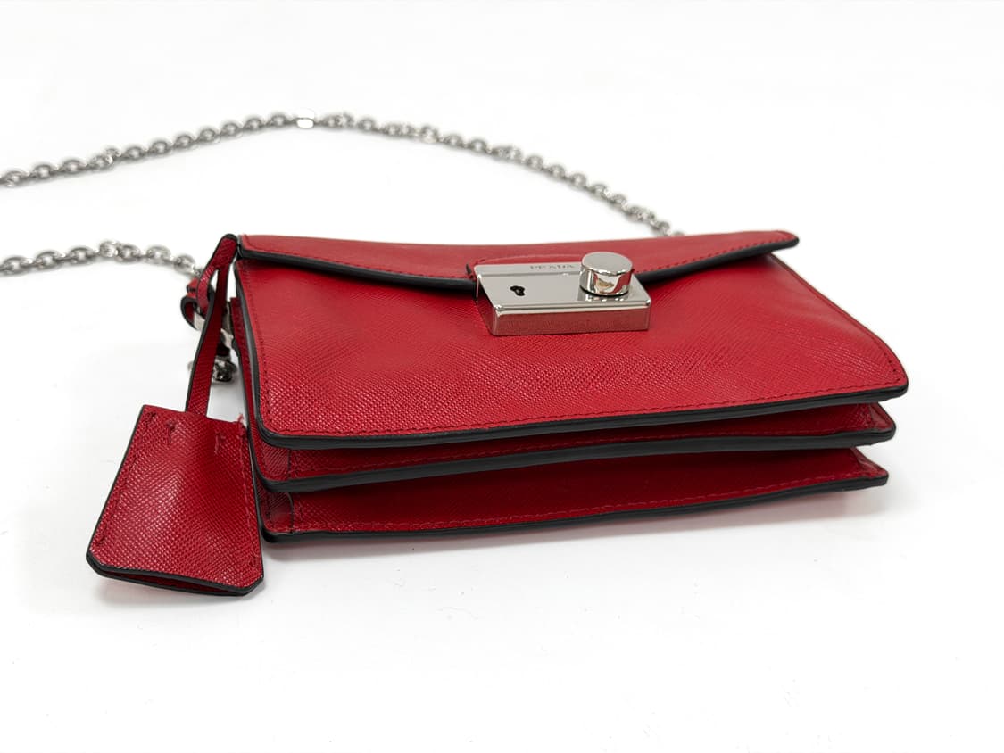 프라다 사피아노 푸시락 체인 미니 크로스백 상품이미지6