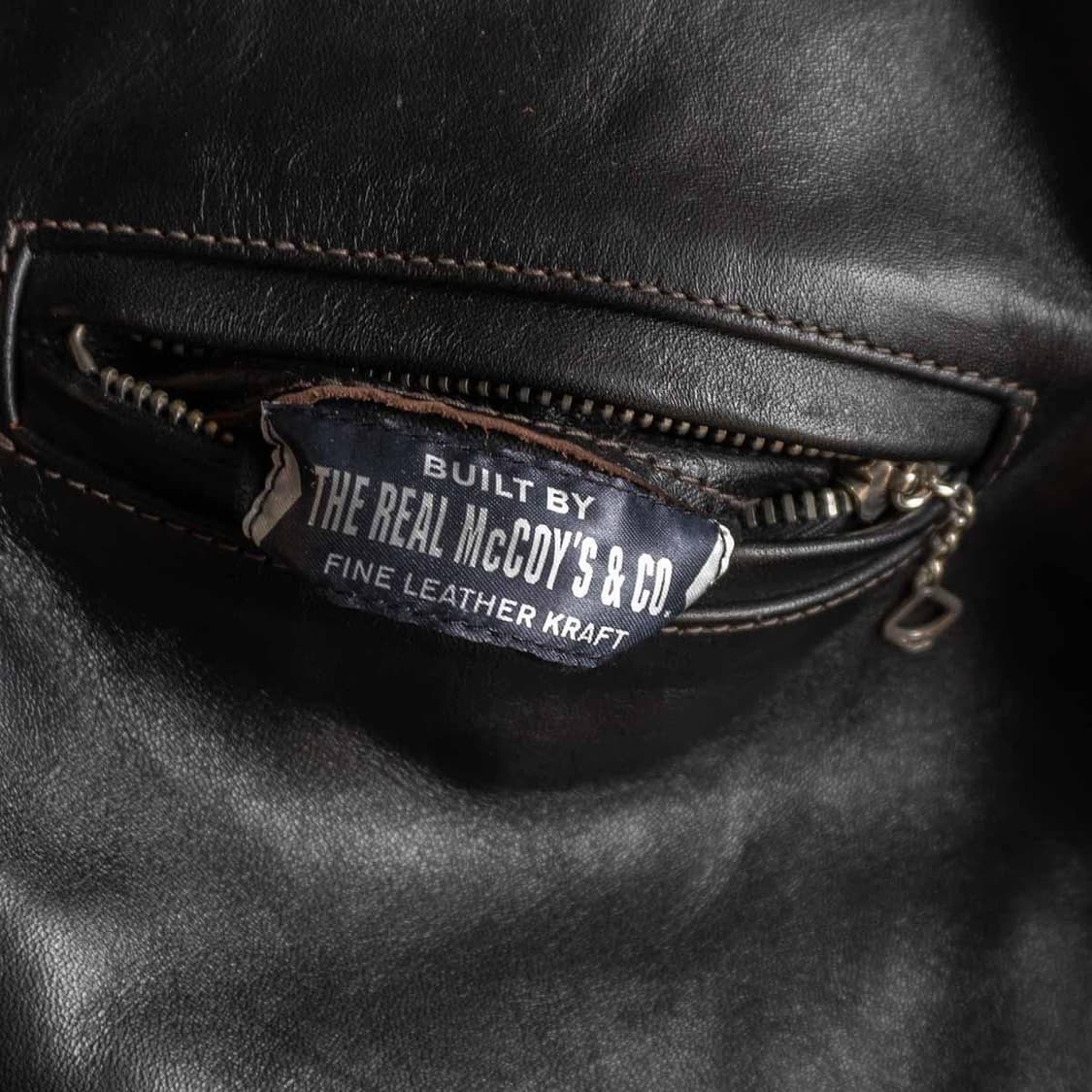 리얼맥코이 Buco 부코 j-100 가죽 레더 자켓 38 뉴핏 신핏 상품이미지6