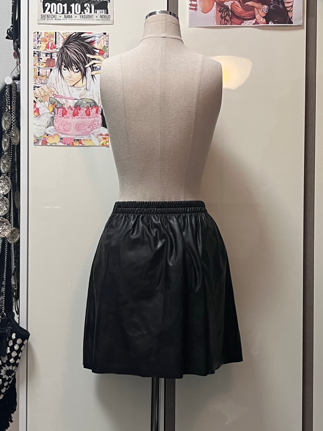 페이크 레더 치마 상품이미지3