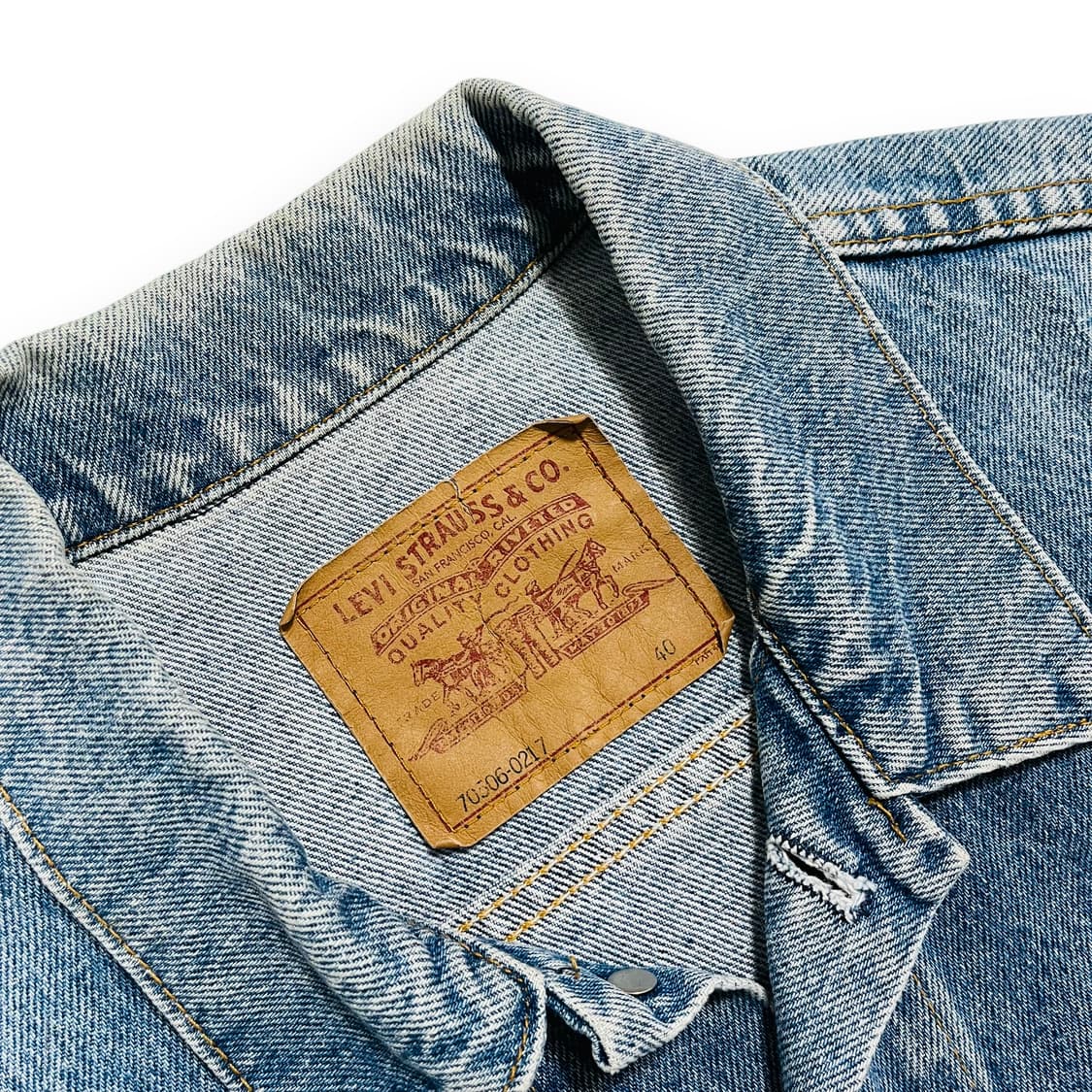 리바이스 90s (527) 핸드 워머 포켓 인디고 데님 트러커 자켓 상품이미지4