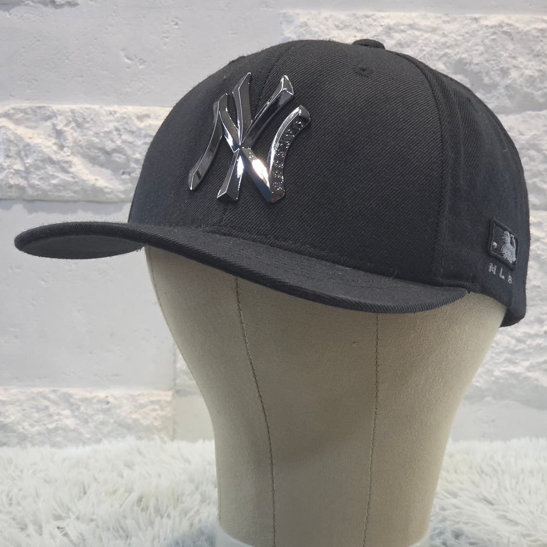 L4-8:MLB 메탈로고 뉴욕양키스 볼캡 블랙 56-59cm 상품이미지6