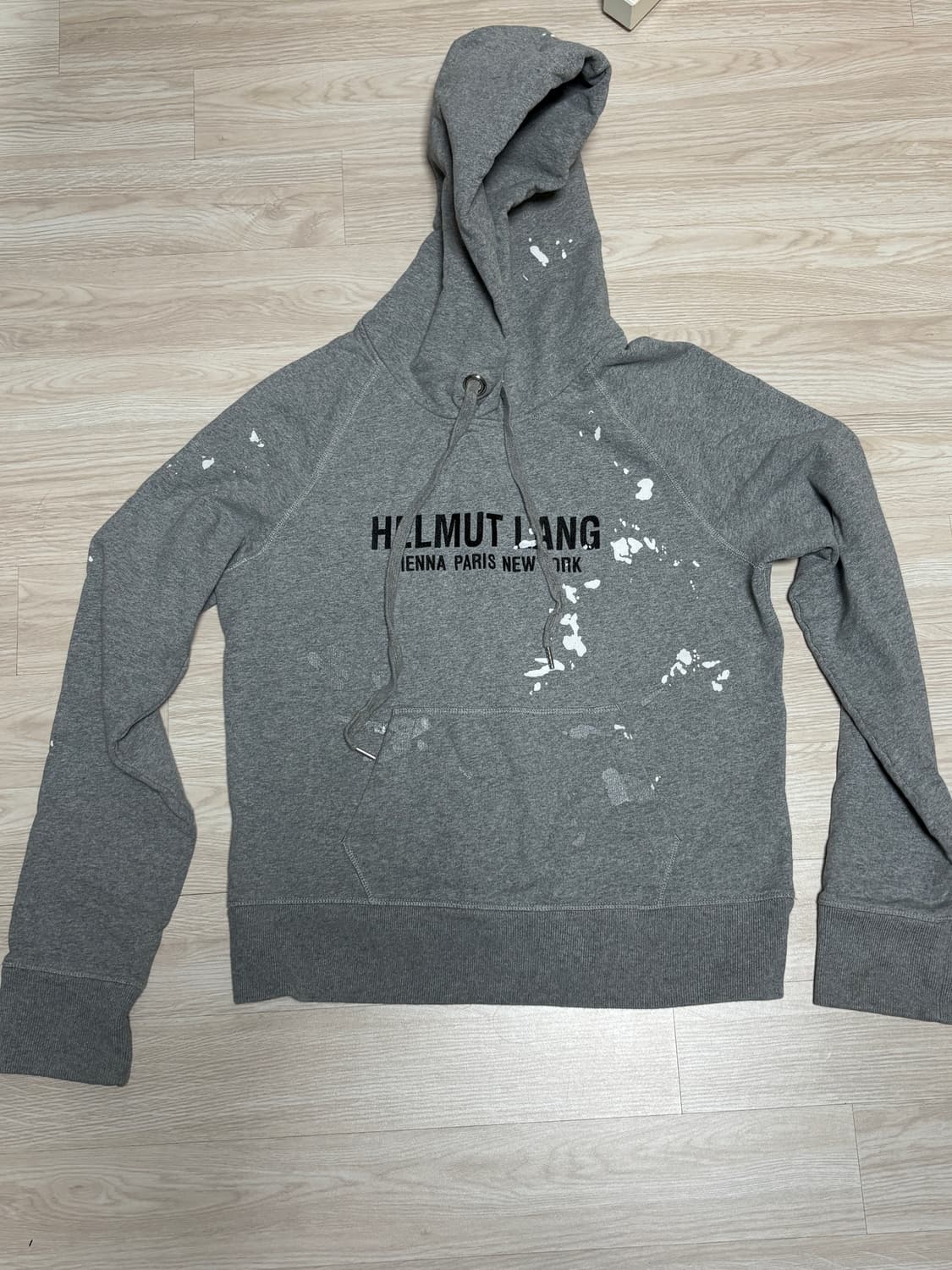 HELMUT LANG 페인트 스플래터 후드티 남녀공용 상품이미지1