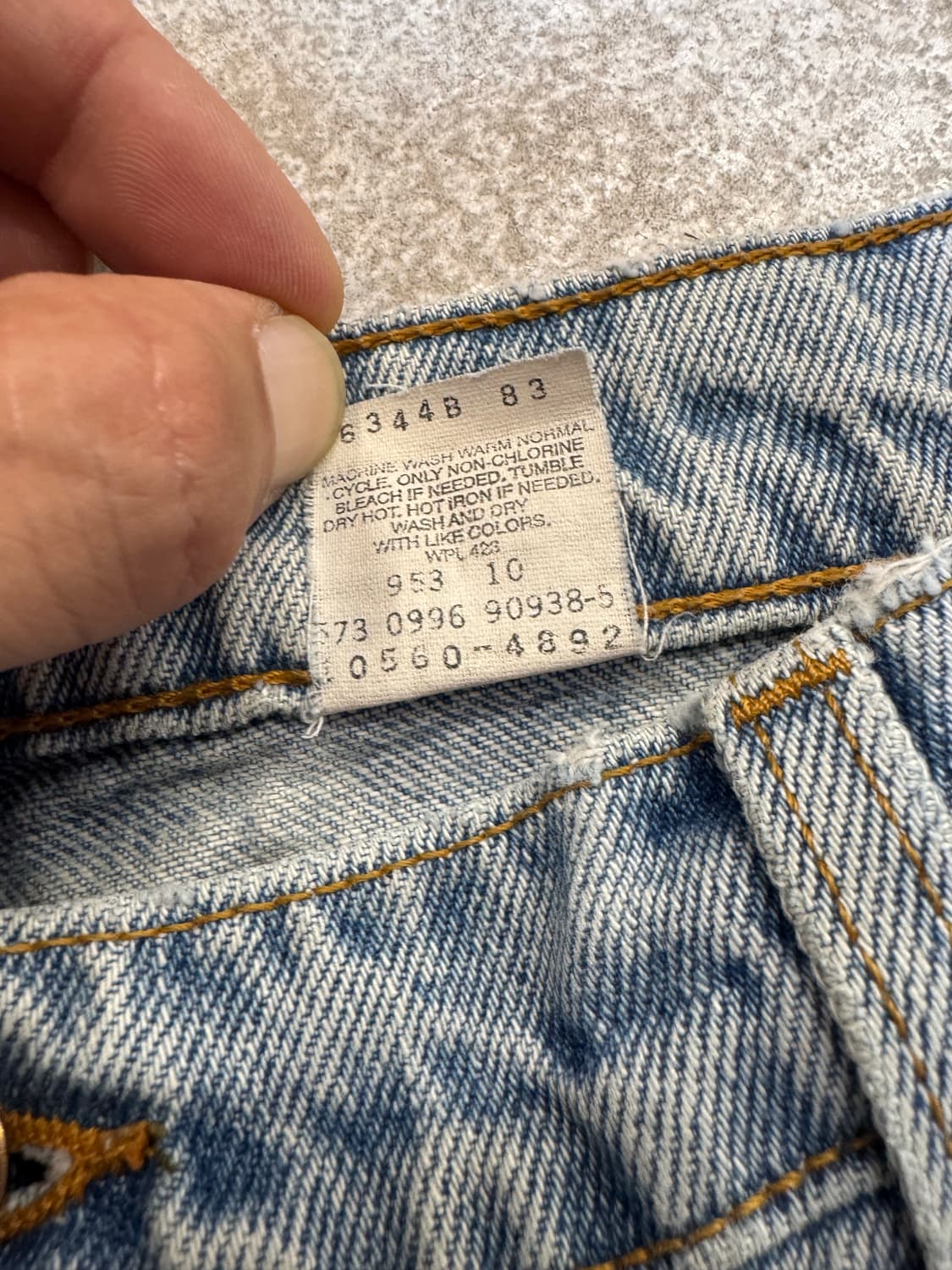 90s 리바이스560 데님팬츠 made in usa 상품이미지4