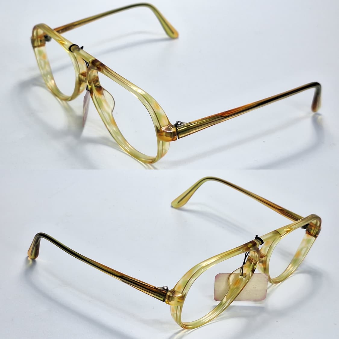 80s 이탈리아제 데드스톡/HOYA 0152 투브릿지 안경테 52mm 상품이미지6