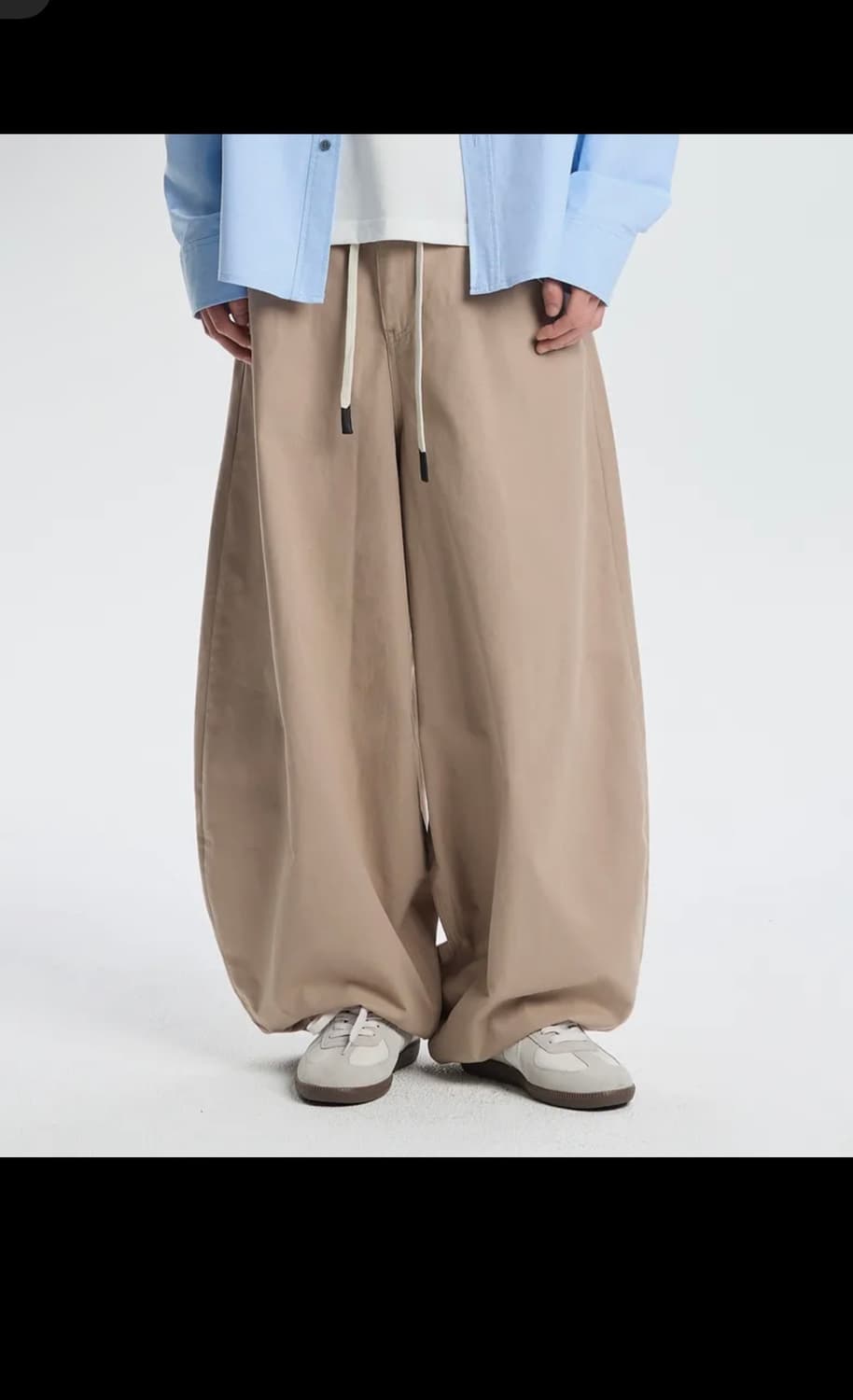 베이지 코튼팬츠 상품이미지1