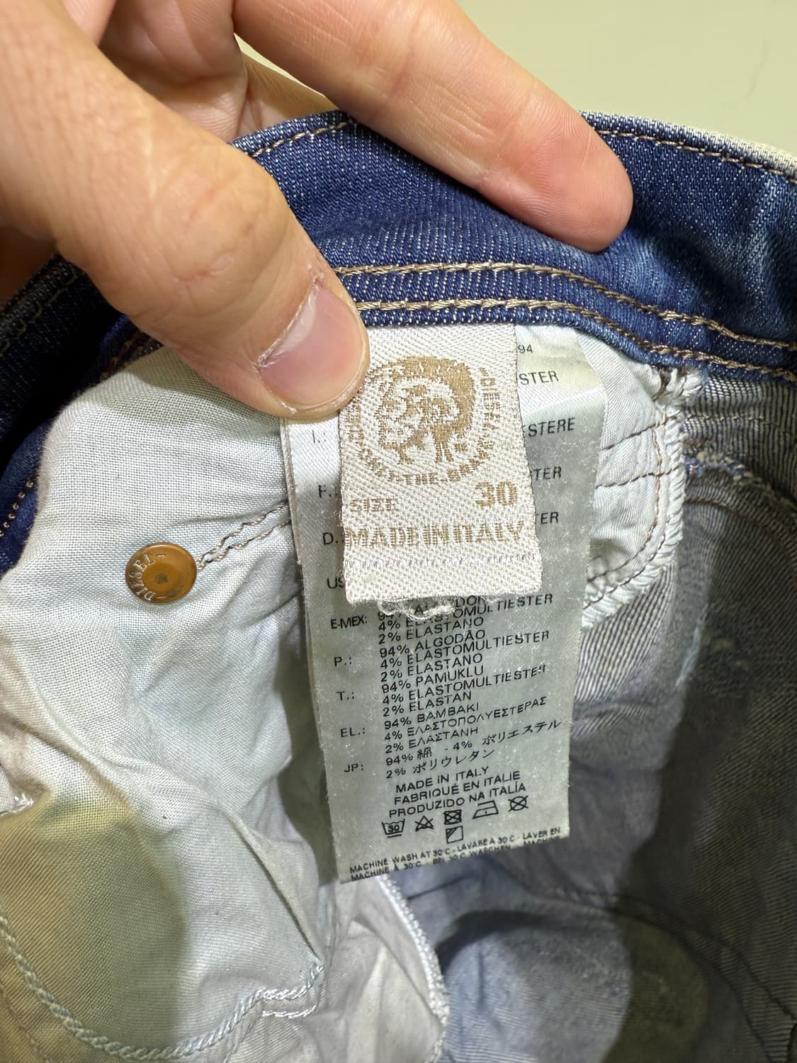 디젤 DIESEL (Made in Italy) 리페어진 상품이미지9