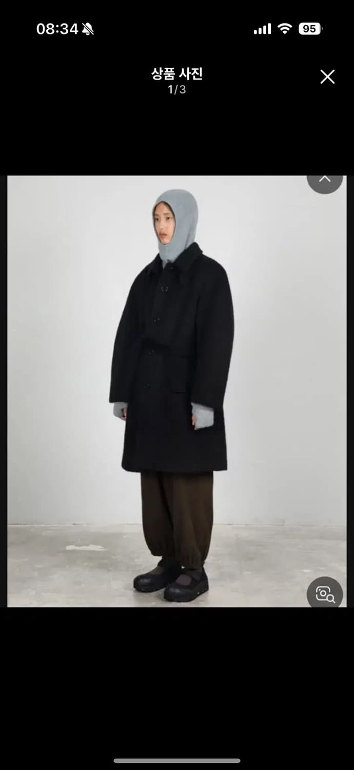 아모멘토 알파카 코트 24fw 상품이미지1