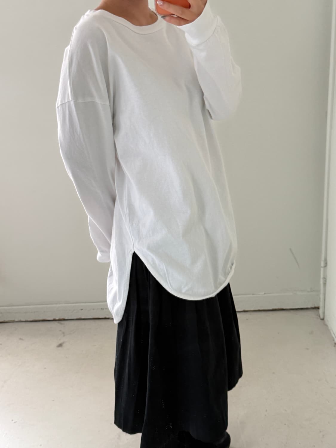 일본빈티지 갭 화이트 롱슬리브 상품이미지1